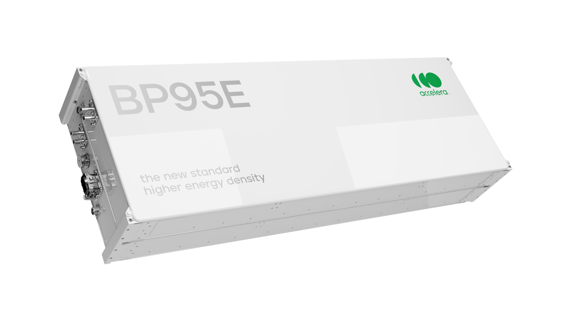 Product rendering of the Accelera BP95E lithium-ion battery 