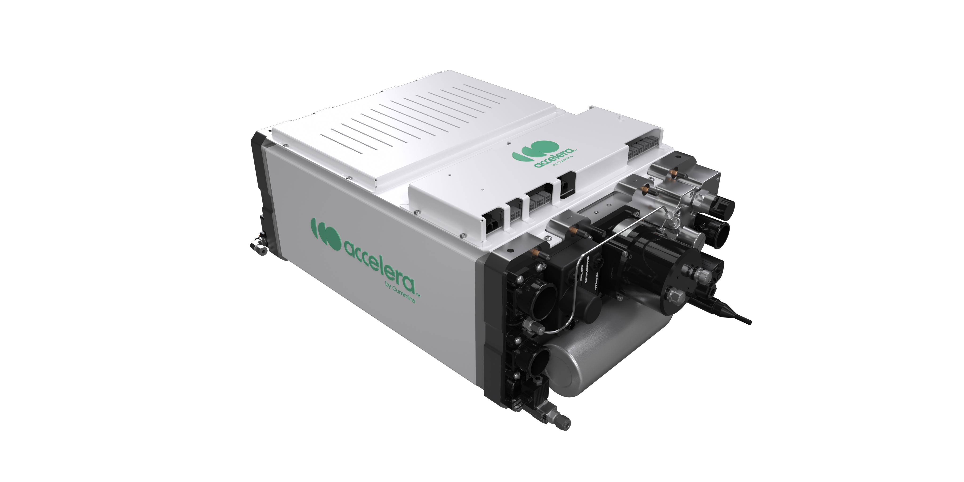 Product rendering of the Accelera HD30 fuel cell