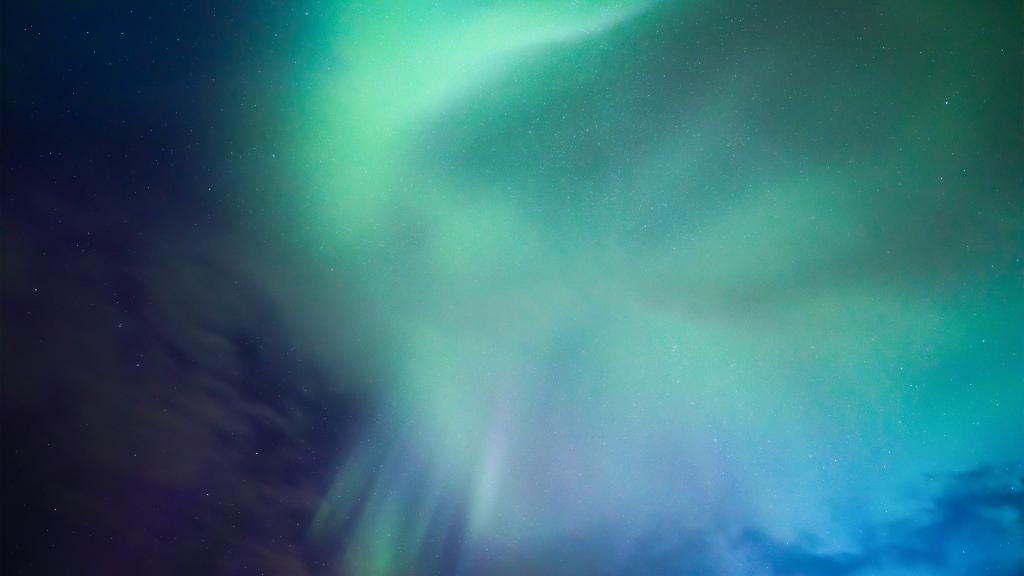 Aurora borealis background