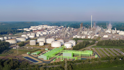 bp refinery with future hydrogen installation