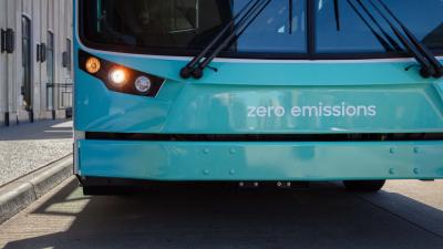 City transit bus_front view