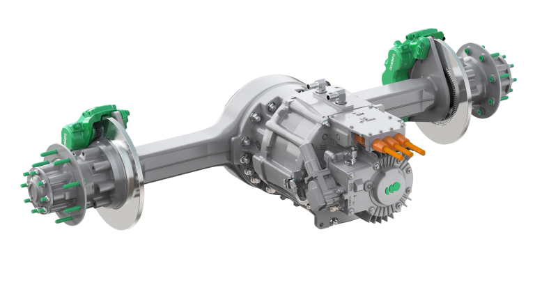 Product rendering of the Accelera 12Xe Gen3 eAxle