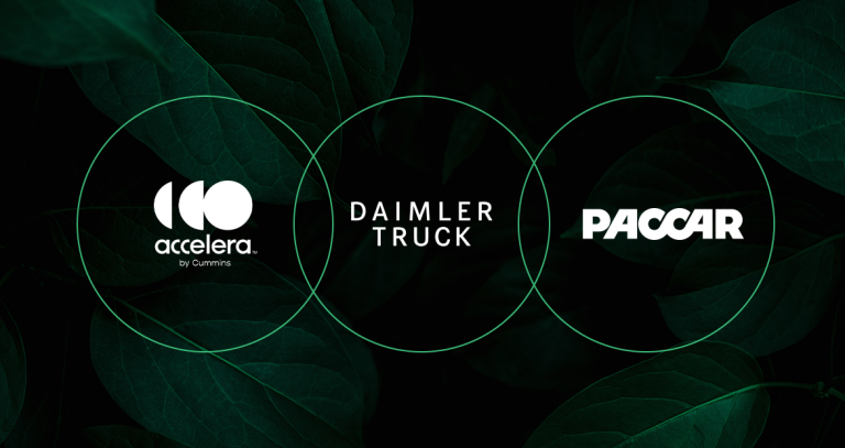 Loghi Accelera by Cummins, Daimler e PACCAR