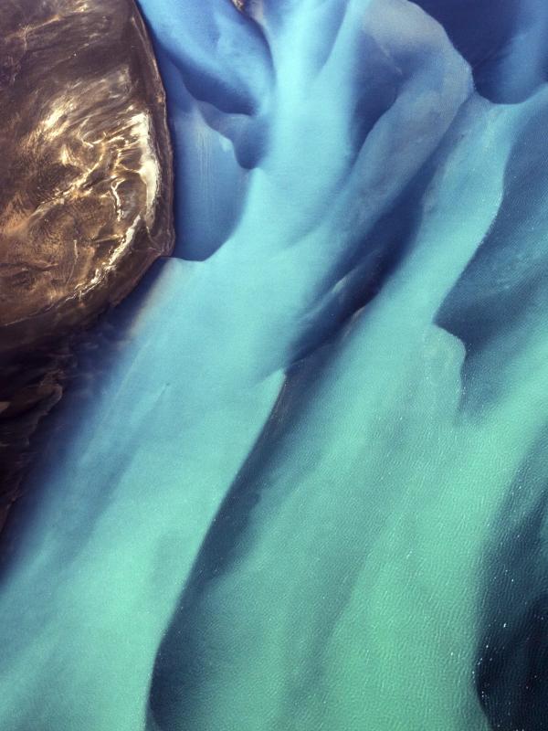 Aerial shot of abstract landscape
