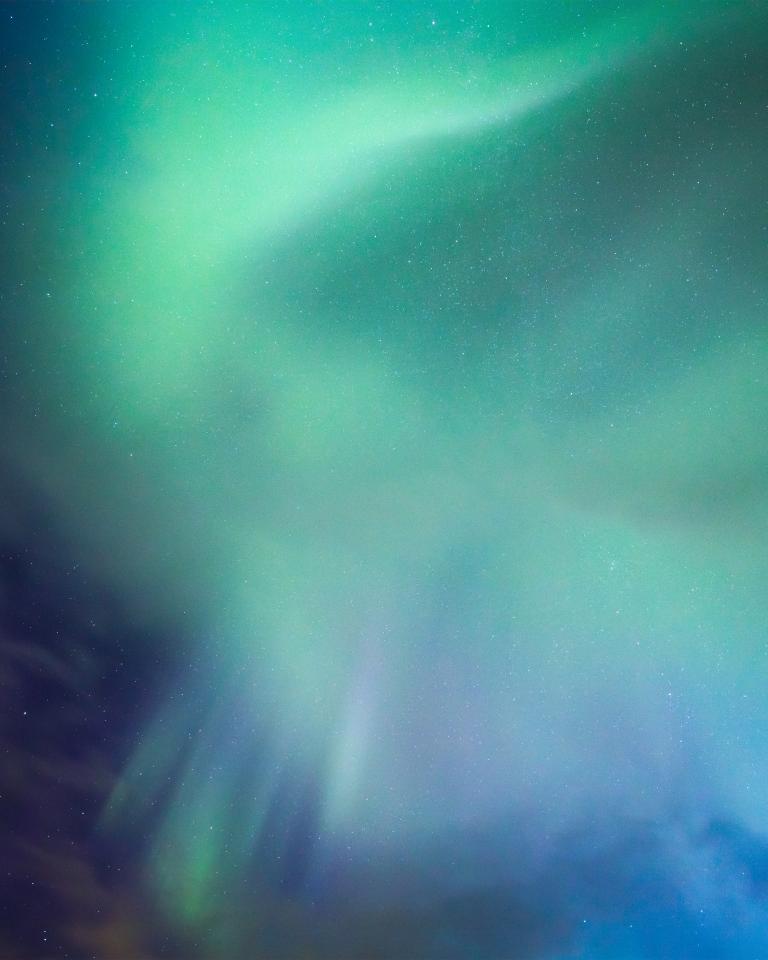 Aurora borealis background