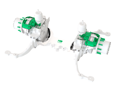 Product rendering of the Accelera electric ultra low floor axle