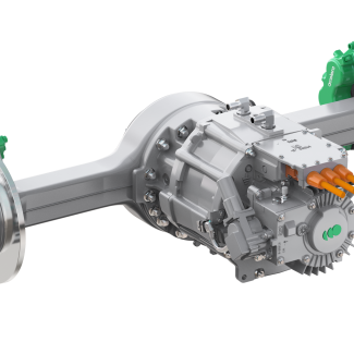 Product rendering of the Accelera 12Xe Gen3 eAxle
