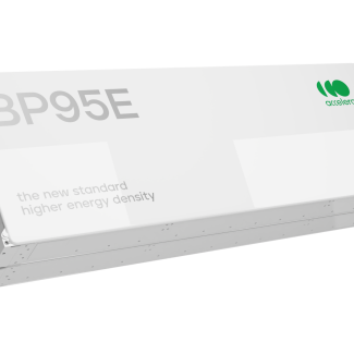 Product rendering of the Accelera BP95E lithium-ion battery 