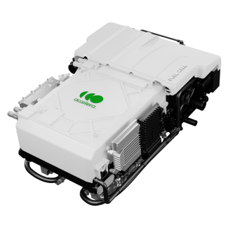 Product rendering of an Accelera fuel cell module